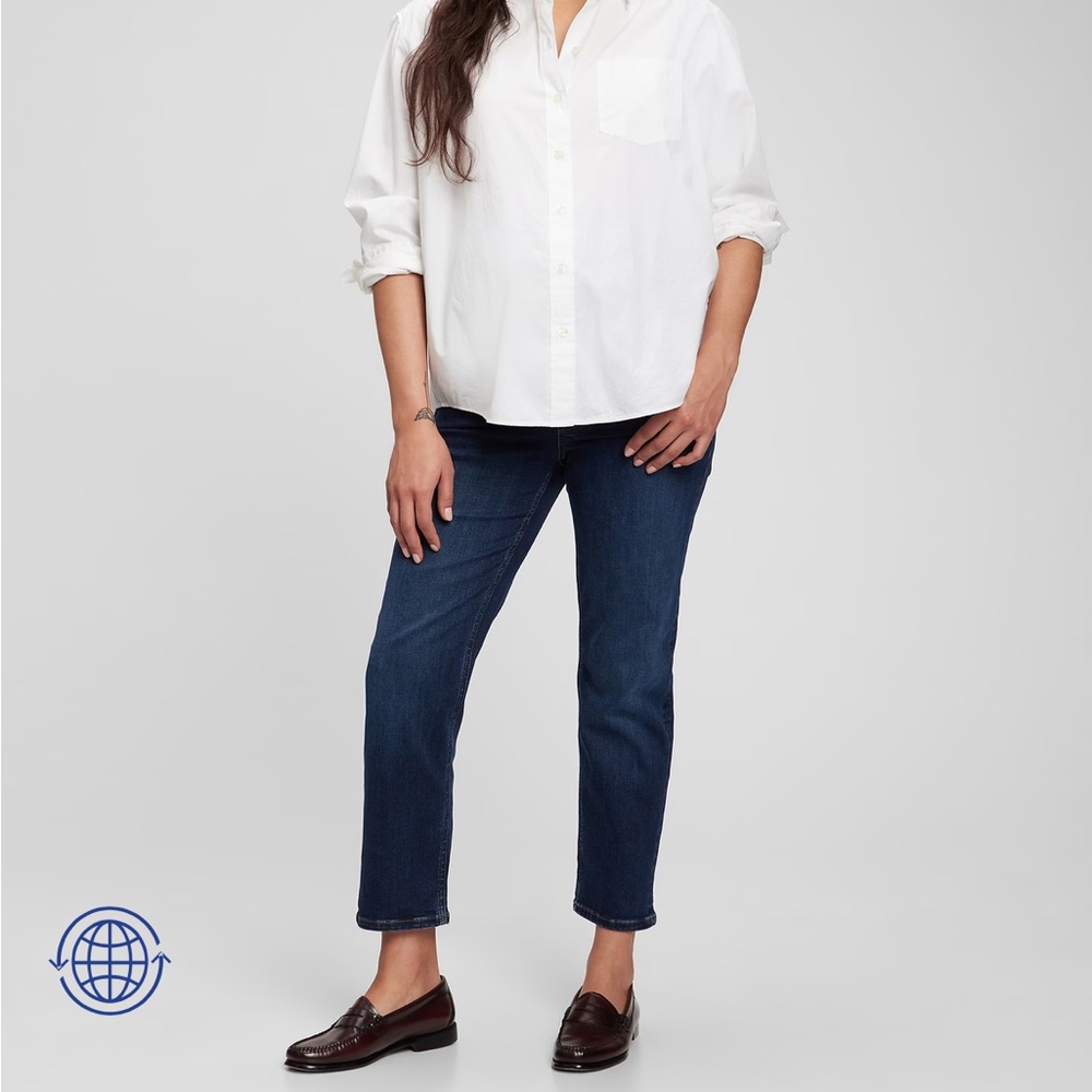 Gap maternity full panel cheeky straight jeans